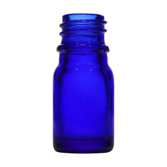 5ml blue glass bottle with 18mm neck, bottle only – RENTRASPA
