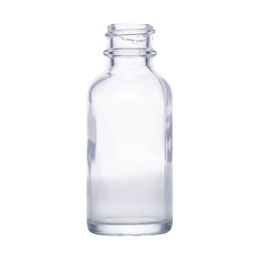 30ml clear glass bottle with 18mm neck, bottle only – RENTRASPA