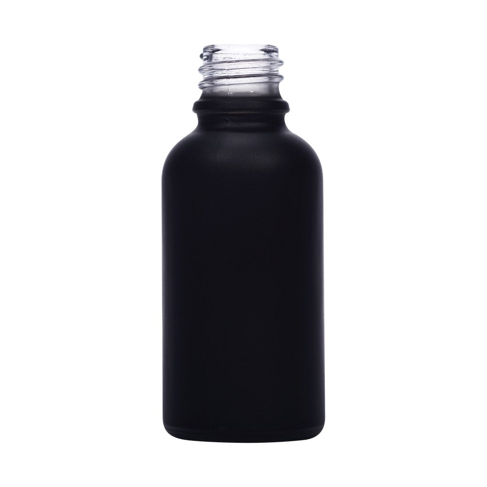 30ml black glass bottle with 18mm neck, bottle only – RENTRASPA