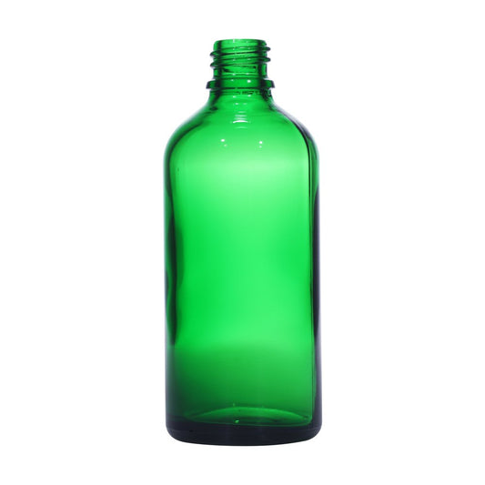 100ml green glass bottle with 18mm neck, bottle only – RENTRASPA
