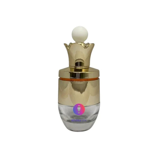 Luxury 30ml Glass Dropper Bottle with Gold Crown Cap