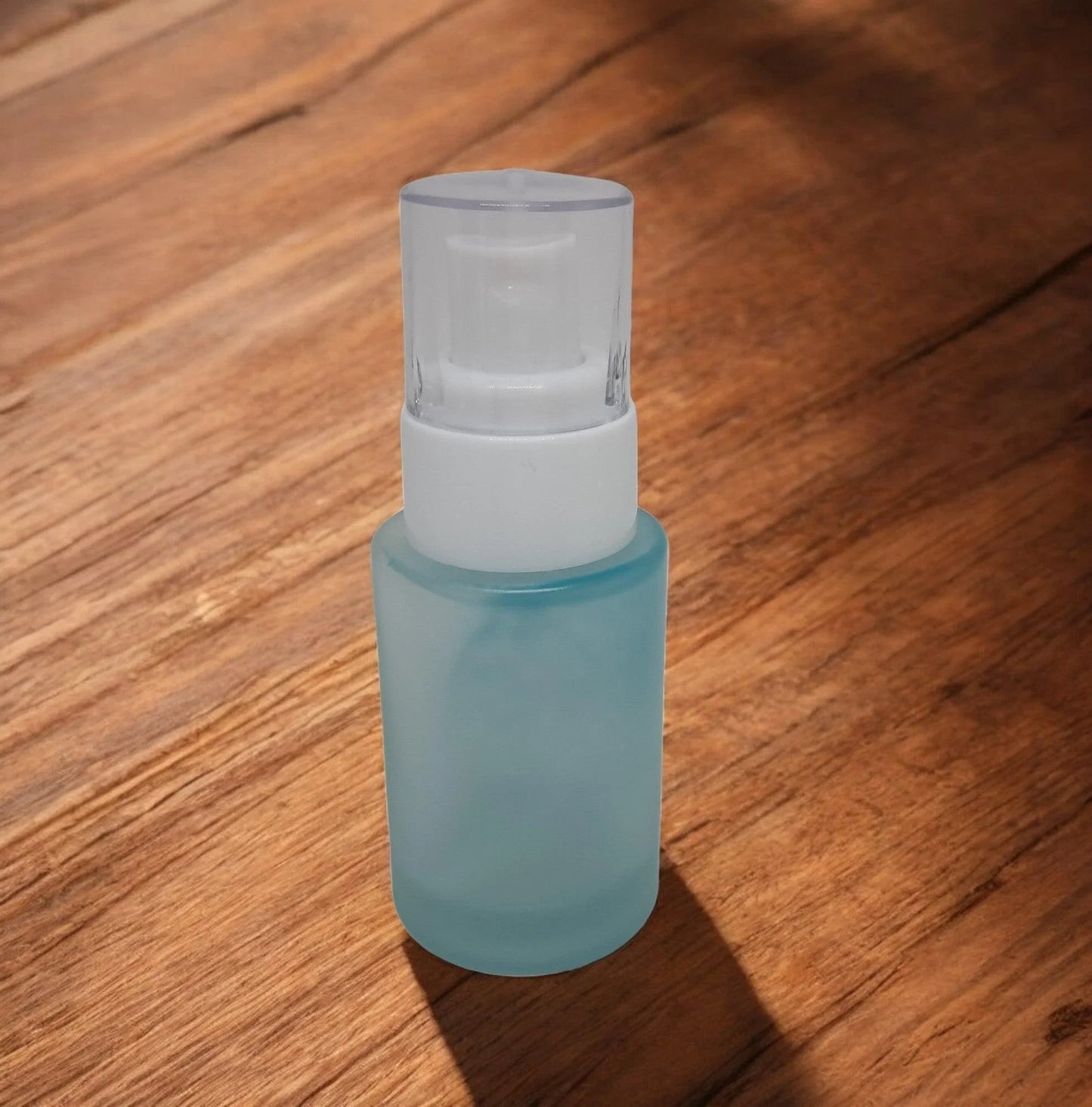 20mm Imported Empty 30ml Flat Neck Round Painted Glass Bottle + T2 Spray Pump - Rentra S.P.A™