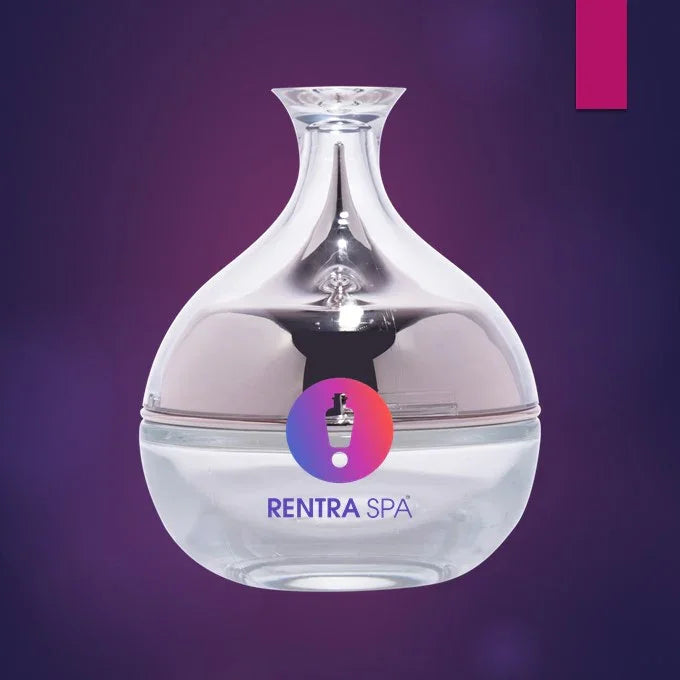 C48 - Imported Empty Premium Decanter Shaped 50g Glass Jars with Lid & Wad