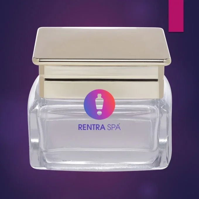 30g Premium Square Glass Jars + Luxurious Gold Lid (C51)