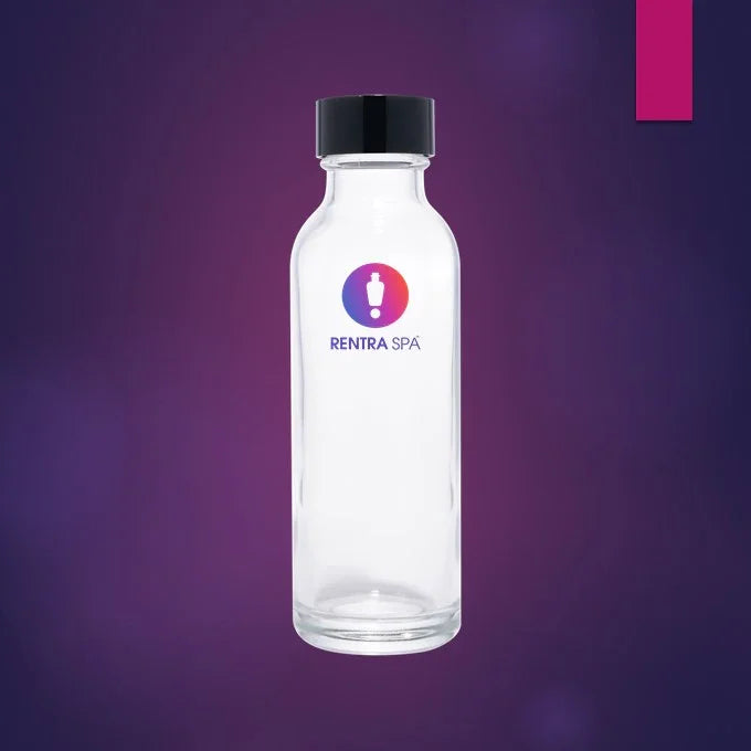 150ml Premium Glass Bottle with Screw Cap & Inner Plug with Hole (C65)