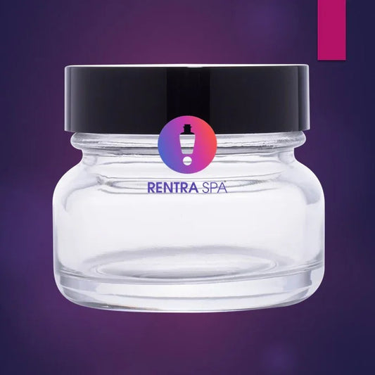 Premium 50g Glass Jar with Sleek Black Lid (C65)