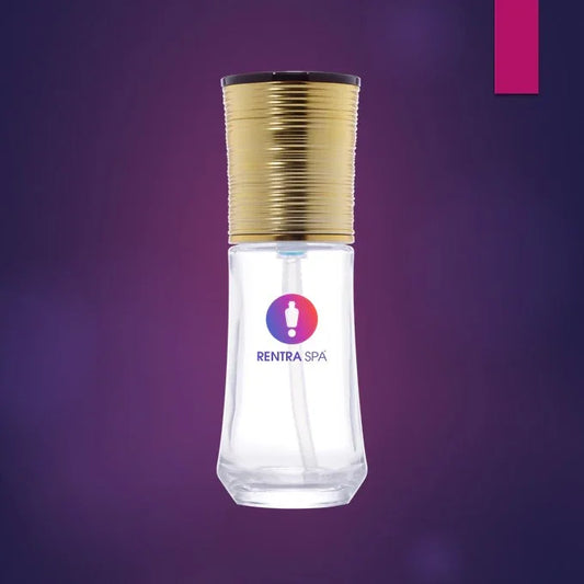 40ml Premium Glass Bottles + Lotion Pump + Gold Ribbed Cap (C67)