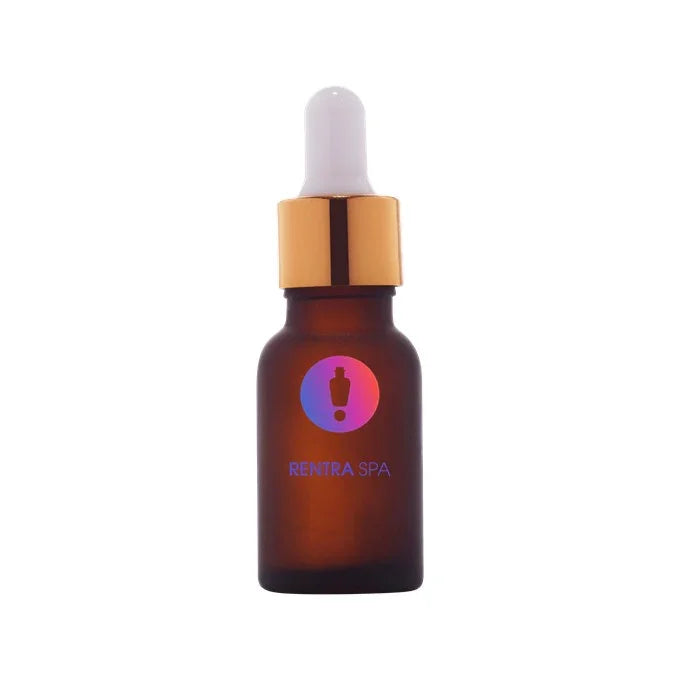 15ml Amber Frosted Glass Dropper Bottle
