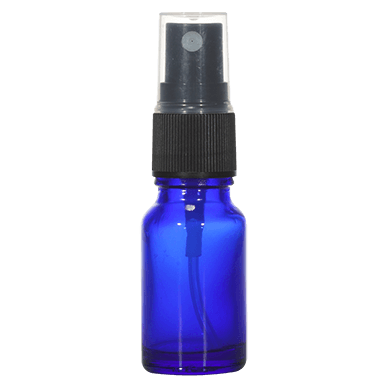10ml Blue Glass Bottle with Spray Pump