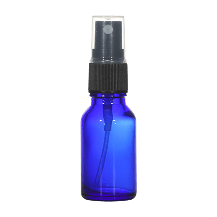 15ml Blue Glass Bottle with Spray Pump