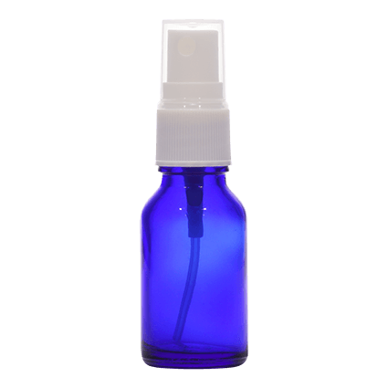 15ml Blue Glass Bottle with Spray Pump