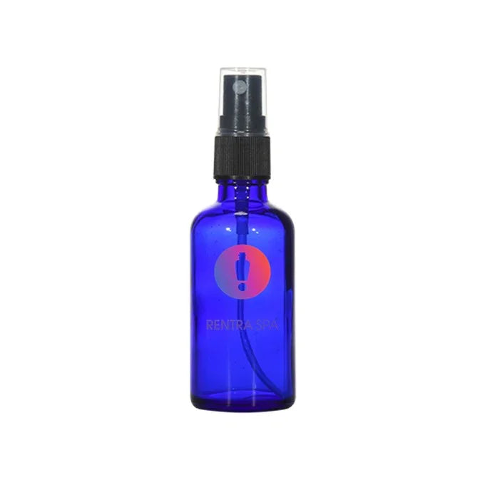 50ml Blue Glass Bottle with Spray Pump