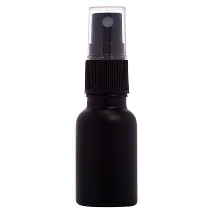 15ml Black Glass Bottle with Spray Pump