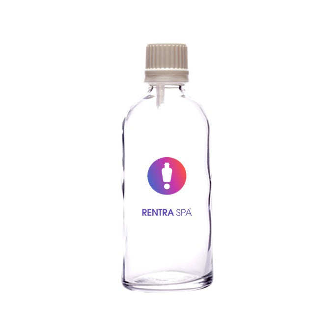 100ml Clear Glass Essential Oil Bottle — Euro Dropper & Plastic Cap
