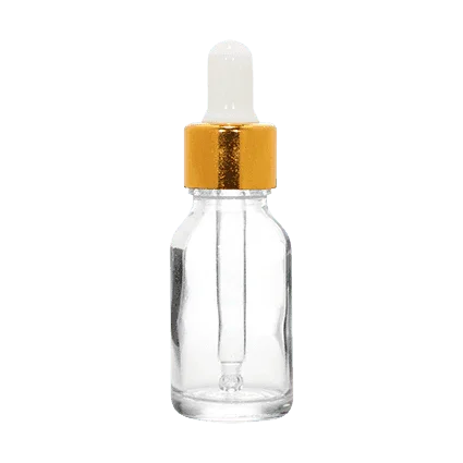 18mm Imported Empty 10ml Round Clear Glass Dropper Bottle - Rentra S.P.A™