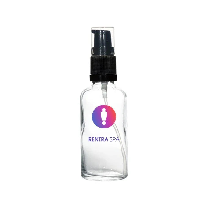 50ml Glass Lotion Bottles with Pump + Cap