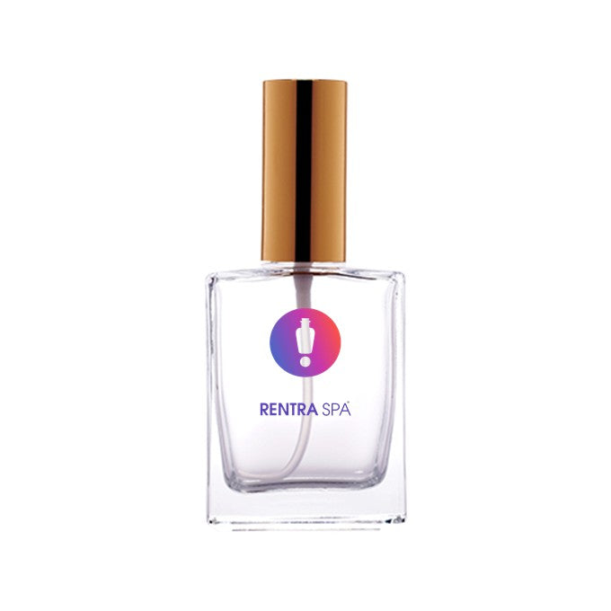 50ml Rectangular Glass Bottle + Metal Lotion Pump + Metal Cap