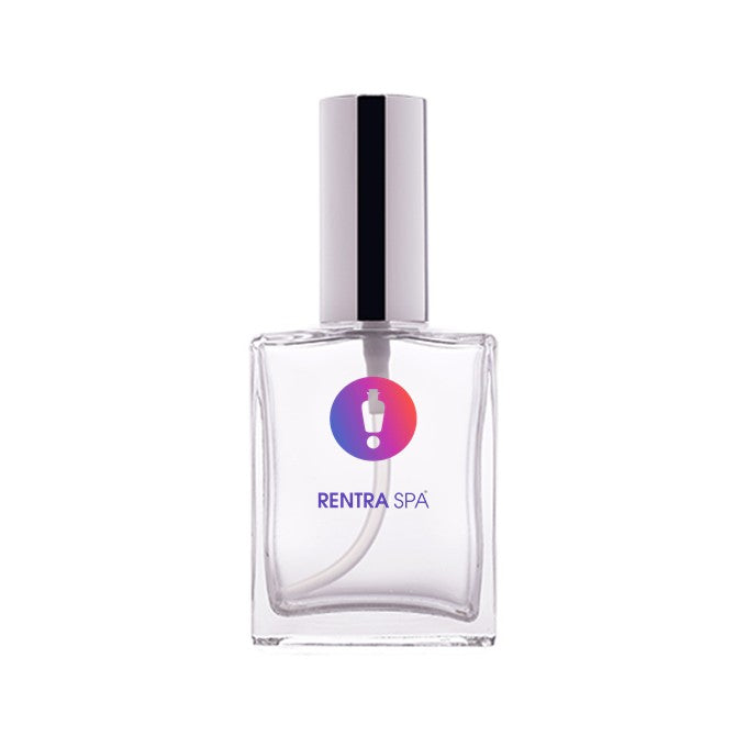 50ml Rectangular Glass Bottle + Metal Lotion Pump + Metal Cap