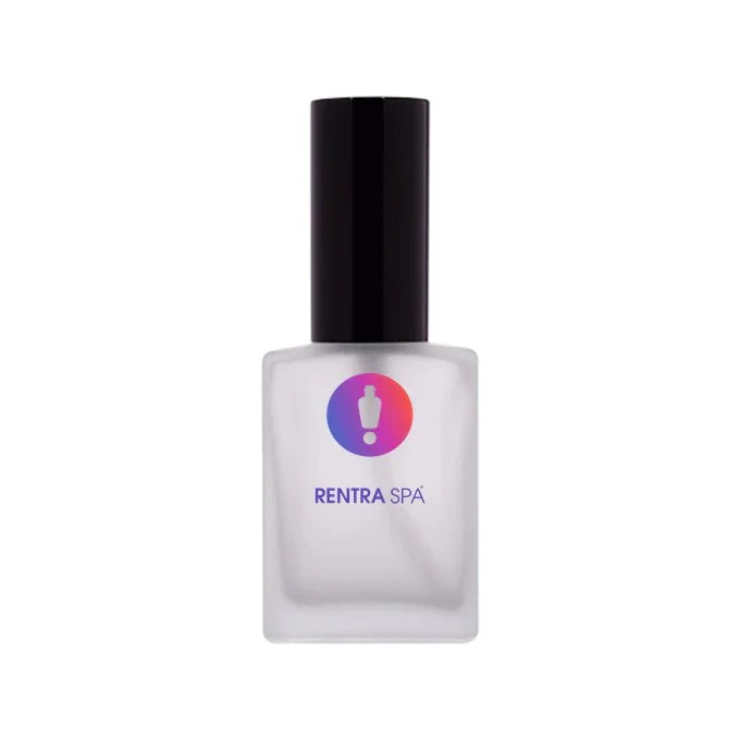 30ml Rectangular Frosted Glass Bottle + Metal Lotion Pump + Metal Cap