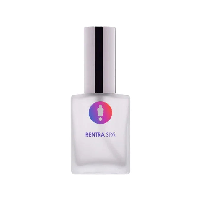 30ml Rectangular Frosted Glass Bottle + Metal Lotion Pump + Metal Cap