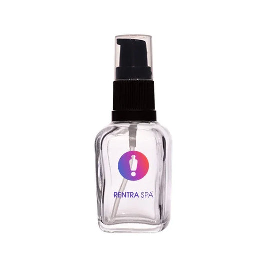 18mm Imported Empty 30ml Square Clear Glass Bottle + Closure