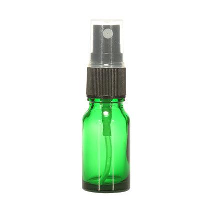 10ml Green Glass Bottle with Spray Pump