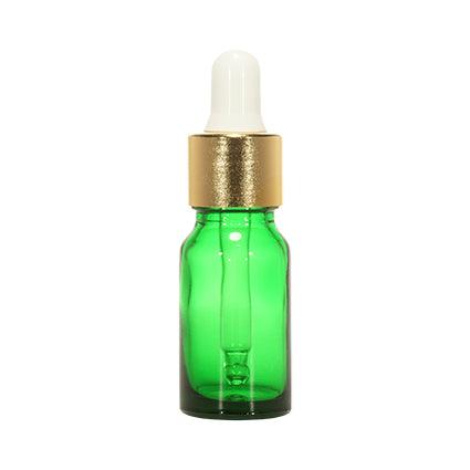 Imported Empty 10ml Round Green Glass Dropper Bottle