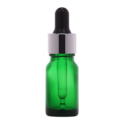 Imported Empty 10ml Round Green Glass Dropper Bottle