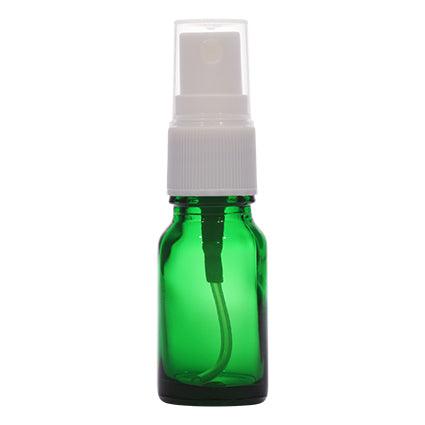 10ml Green Glass Bottle with Spray Pump