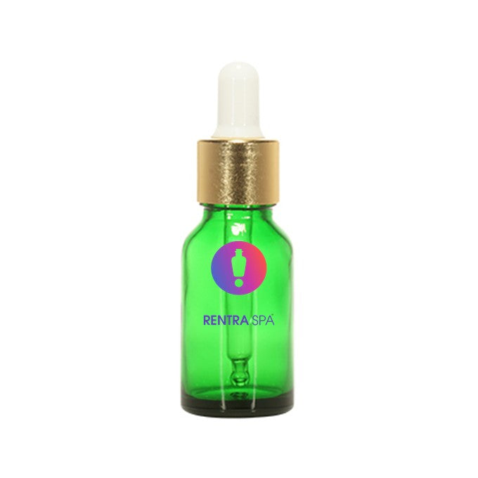 18mm Imported Empty 15ml Round Green Glass Dropper Bottle