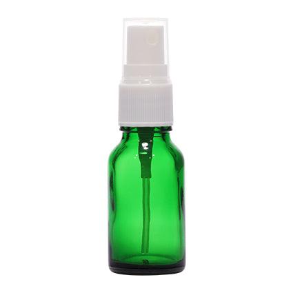 15ml Green Glass Bottle with Spray Pump