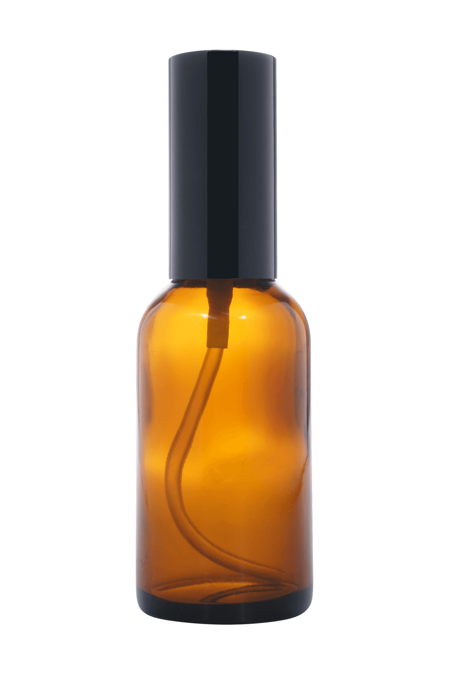 100ml Amber Glass Lotion Bottle + Metal Pump + Metal Cap