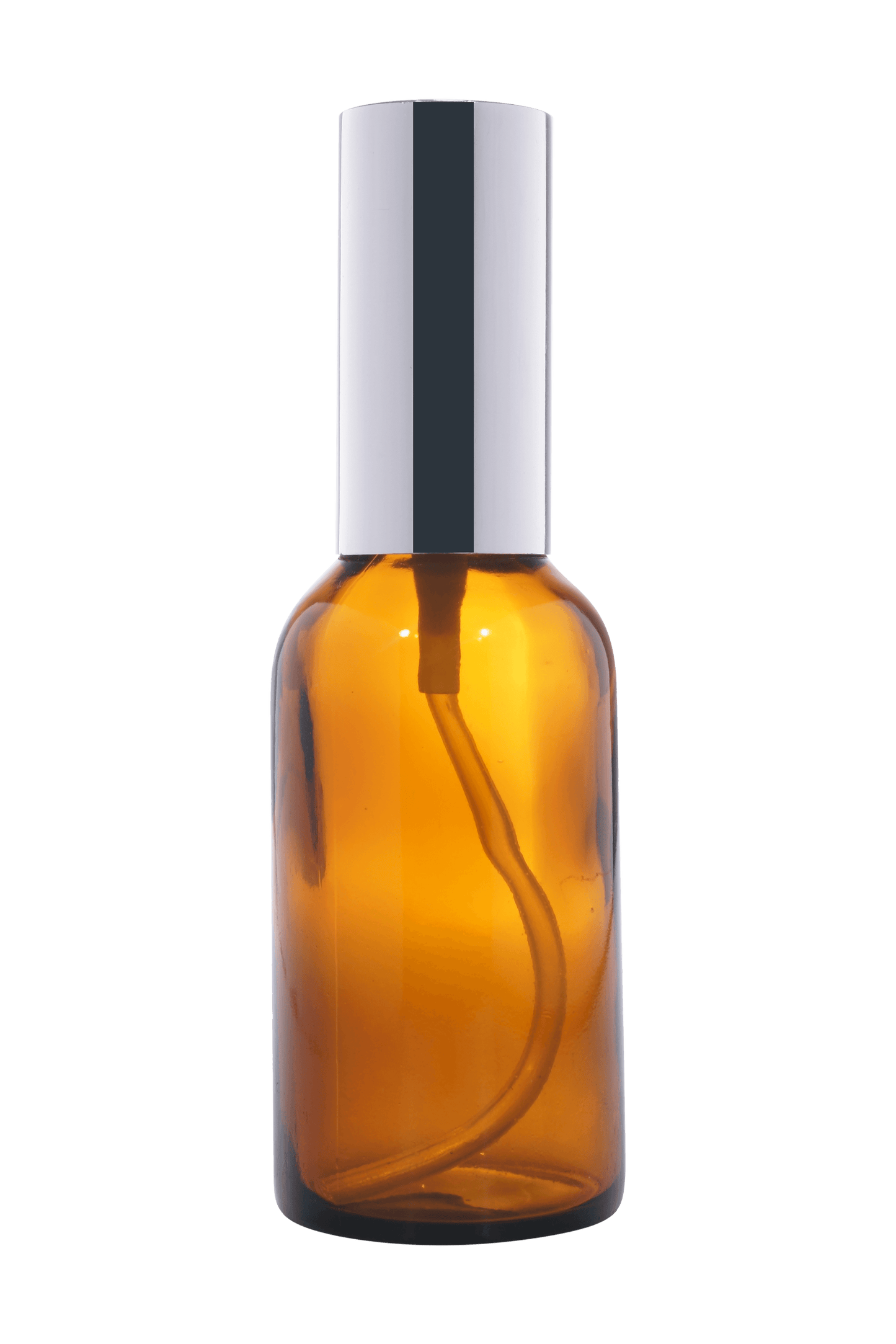 100ml Amber Glass Lotion Bottle + Metal Pump + Metal Cap