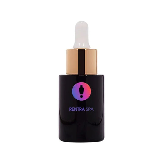 30ml Black Glass Dropper Bottle (Flat Shoulder)