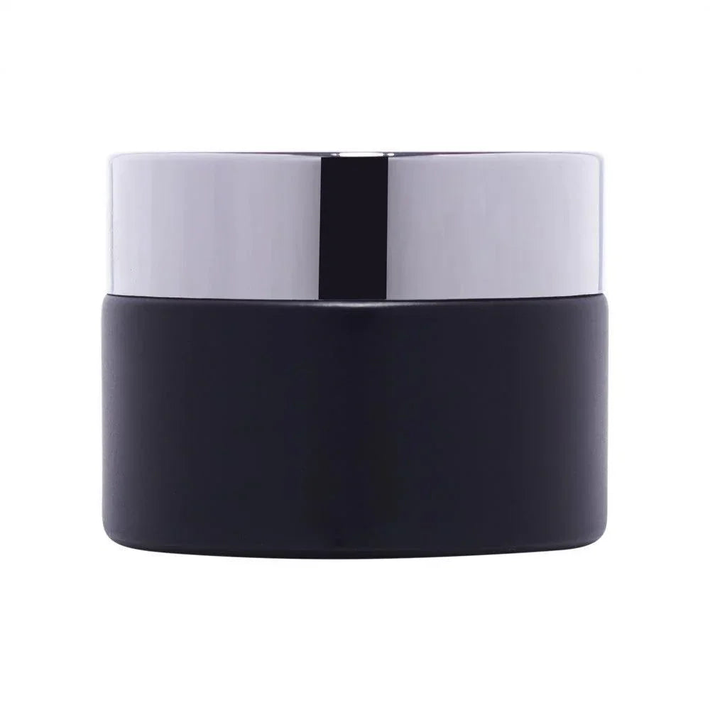 Imported Empty 50g Black Glass Jars with Lid - Rentra S.P.A™