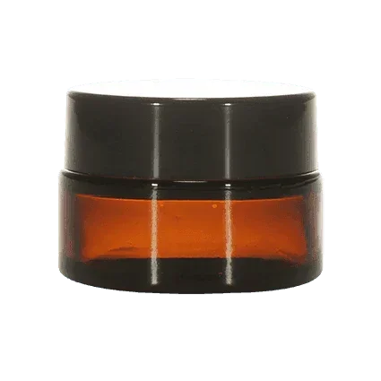 Imported Empty 10g Amber Glass Jars with Lid - Rentra S.P.A™
