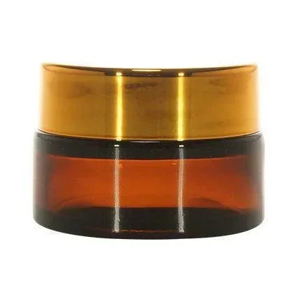 Imported Empty 15g Amber Glass Jars with Lid - Rentra S.P.A™