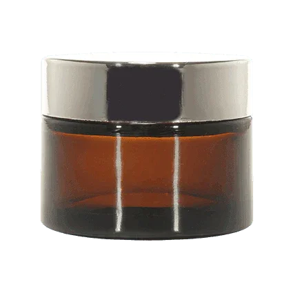 Imported Empty 30g Amber Glass Jars with Lid - Rentra S.P.A™