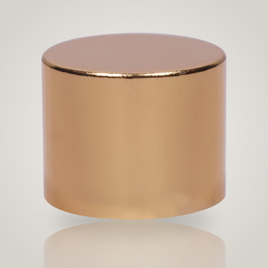 18mm gold metal full cap for euro dropper bottles