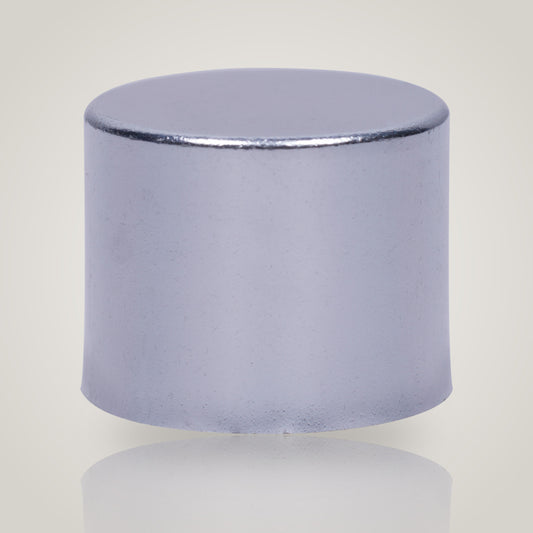 18mm silver metal full cap for euro dropper bottles