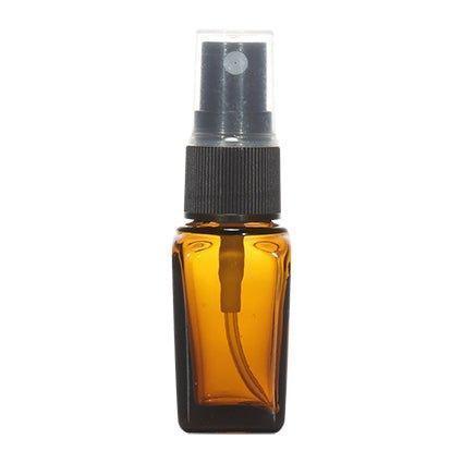 18mm Imported Empty 10ml Square Amber Glass Bottle with Spray Pump - Rentra S.P.A™