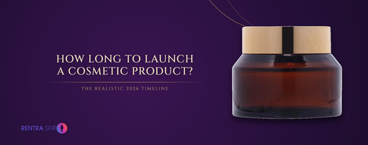 How long it takes to launch a cosmetic product in India — the realistic 2026 timeline (50g amber glass jar, wooden lid) | RENTRASPA