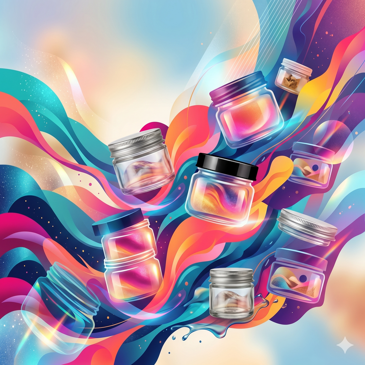Glass Jars for Creams and Lotions