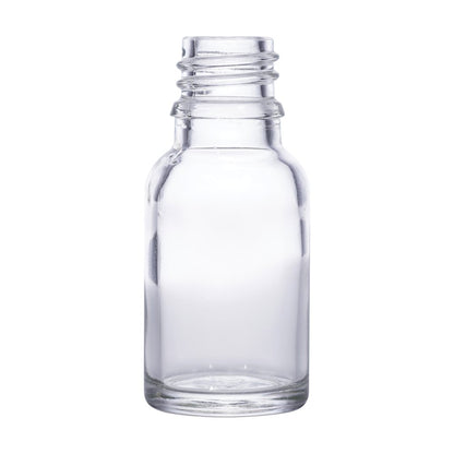15ml clear glass bottle with 18mm neck, bottle only – RENTRASPA
