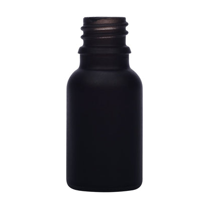 15ml black glass bottle with 18mm neck, bottle only – RENTRASPA