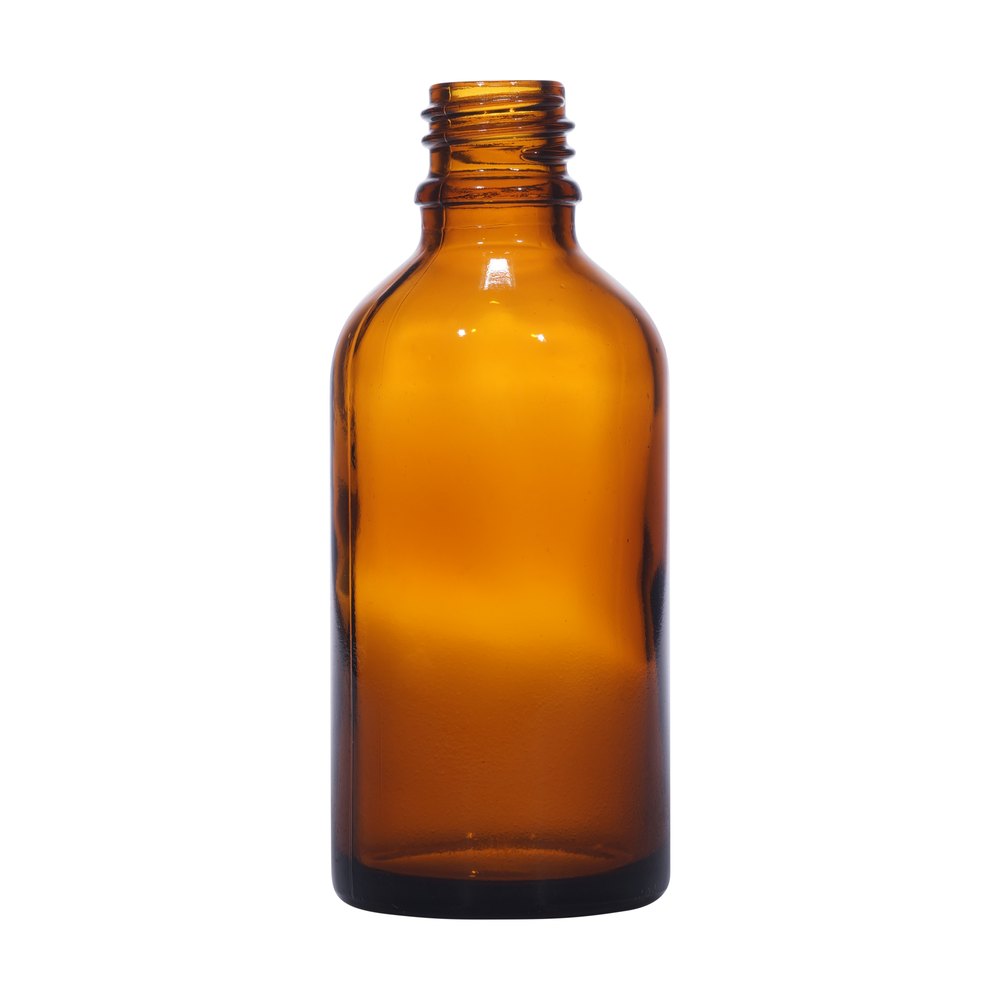 50ml amber glass bottle with 18mm neck, bottle only – RENTRASPA
