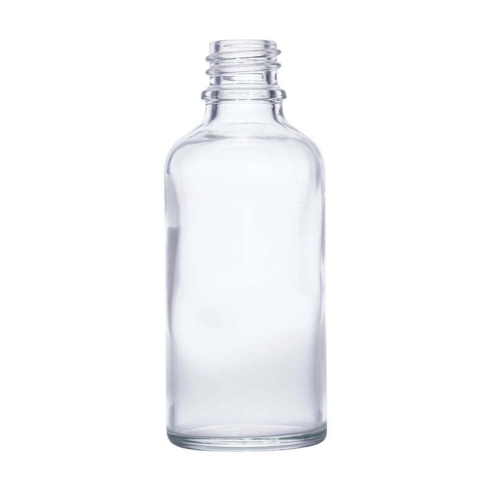 50ml clear glass bottle with 18mm neck, bottle only – RENTRASPA