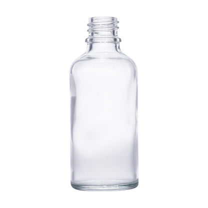 50ml clear glass bottle with 18mm neck, bottle only – RENTRASPA