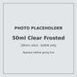 50ml frosted clear glass bottle with 18mm neck, bottle only – RENTRASPA (placeholder)