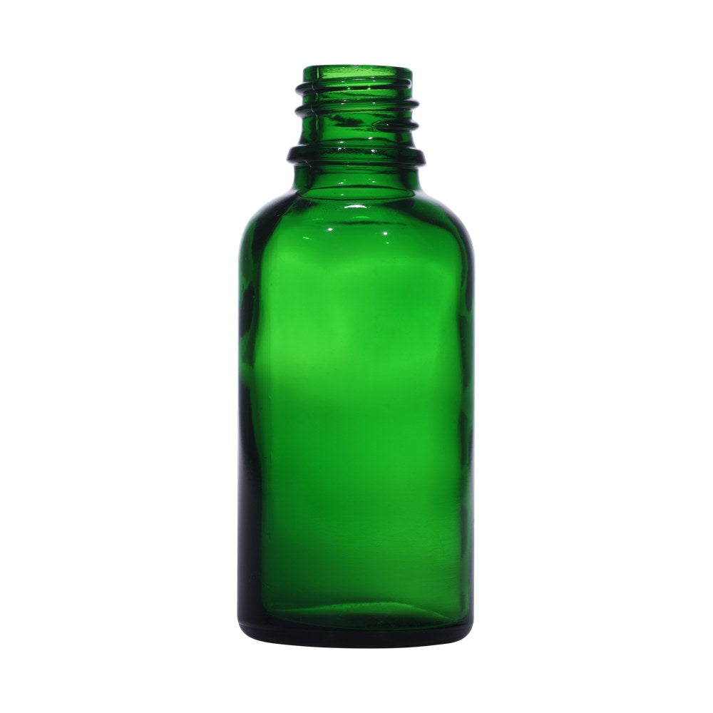 30ml green glass bottle with 18mm neck, bottle only – RENTRASPA